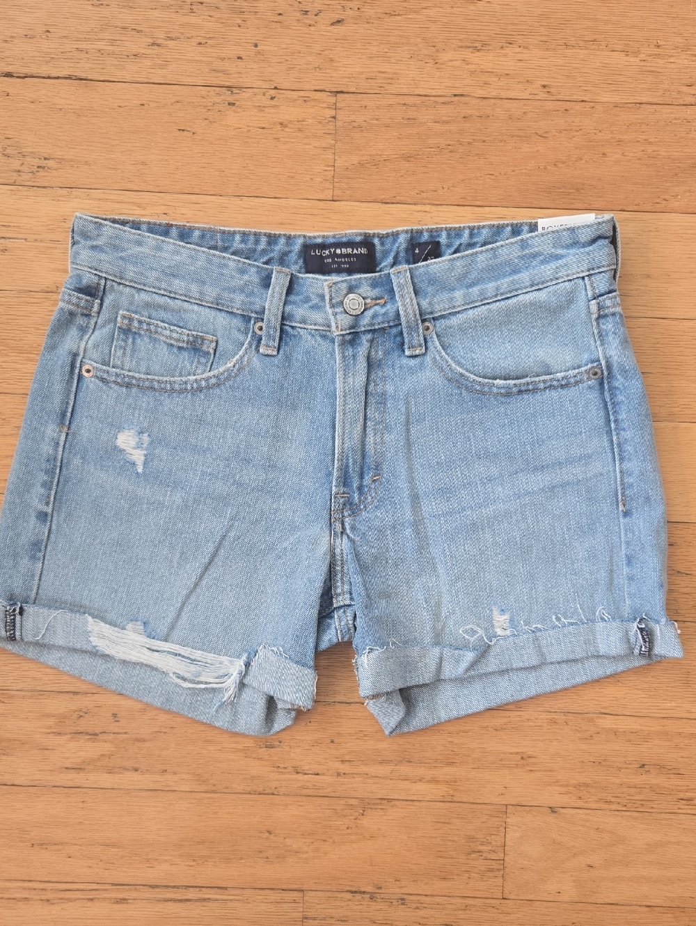 Lucky Brand Women's Denim Boyfriend Shorts Size 4/27 x 4"